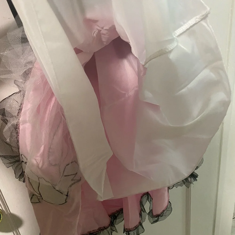 Miss Sock Hop Pink & Black Dress With Belt - Childs Halloween Costume**
